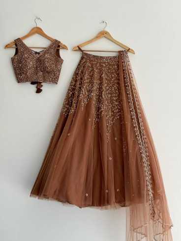 Choli+Lehanga+Dress	Cap	(Net)